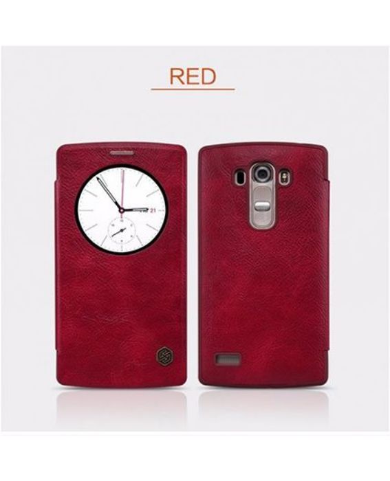 تصویر  کیف کلاسوری چرمی نیلکین مدل کیو آی ان برای گوشی ال جی جی 4 بیت