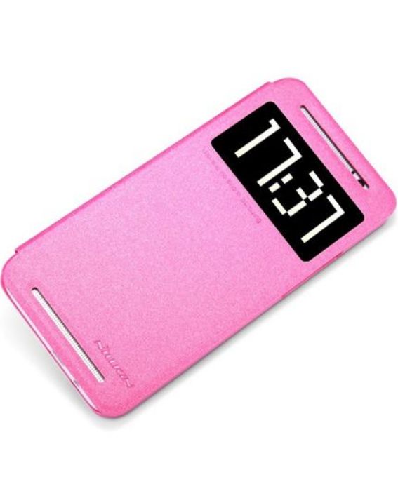 تصویر  کیف کلاسوری چرمی نیلکین مدل اسپارکل برای گوشی اچ تی سی وان ایی 8