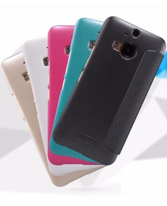 تصویر  کیف کلاسوری چرمی نیلکین مدل اسپارکل برای گوشی اچ تی سی وان ام 9 پلاس