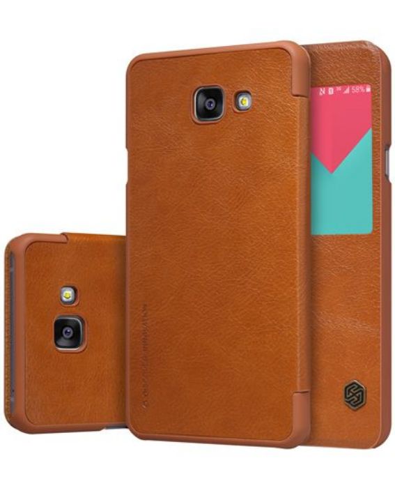 تصویر  کیف کلاسوری چرمی نیلکین مدل کیو آی ان برای گوشی سامسونگ گلکسی آ 7 - مدل 2016