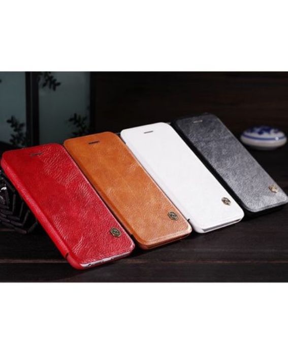 تصویر  کیف کلاسوری چرمی نیلکین مدل کیو آی ان برای گوشی اپل آیفون 6 اس