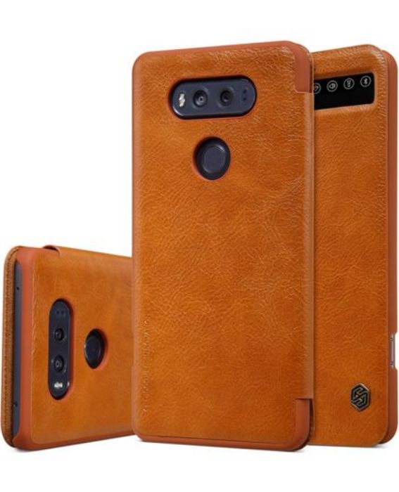 تصویر  کیف کلاسوری چرمی نیلکین مدل کیو آی ان برای گوشی ال جی وی 20