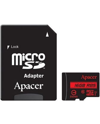 تصویر  کارت حافظه اپیسر میکرو اس دی اچ سی 16 گیگابایت کلاس 10 مدل آر 85 با سرعت 85 مگابایت در ثانیه به همراه آداپتور تبدیل