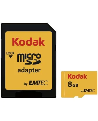 تصویر  کارت حافظه امتک کداک میکرو اس دی اچ سی 8 گیگابایت کلاس 10 با سرعت 85 مگابایت در ثانیه به همراه آداپتور تبدیل
