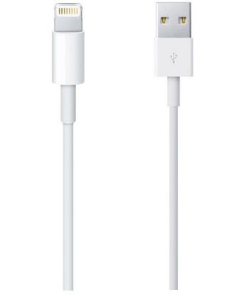 تصویر  کابل اتصال یو اس بی (لایتنینگ) اپل برای شارژ و انتقال اطلاعات آیفون و آیپد