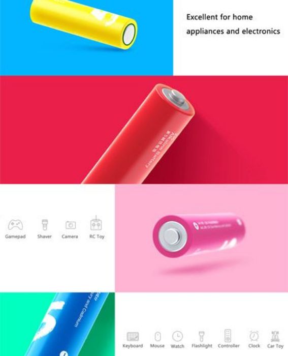 تصویر  باتری قلمی آلکالاین شیائومی مدل ZI5 بسته 10 عددی