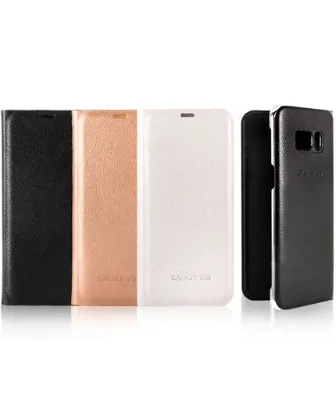 تصویر  فلیپ کاور طرح چرم برای گوشی سامسونگ گلکسی اس 8