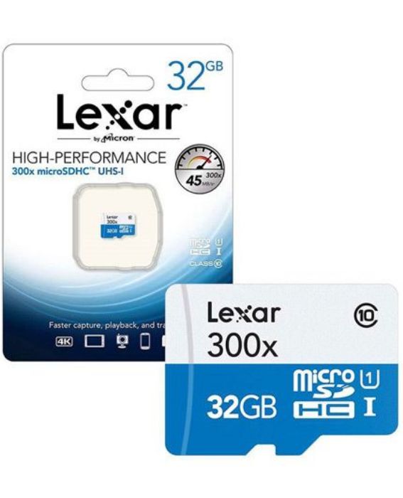 تصویر  کارت حافظه لکسار میکرو اس دی اچ سی 32 گیگابایت کلاس 10 با سرعت 45 مگابایت در ثانیه