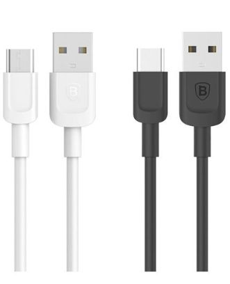 کابل شارژ و انتقال اطلاعات USB 2.0 به USB-C بیسوس - 1 متر