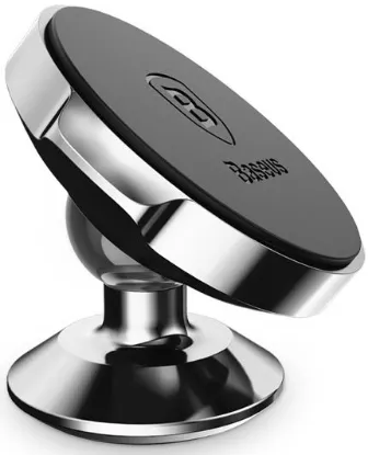 تصویر  پایه نگهدارنده مغناطیسی داخل خودرو انواع گوشی و GPS بیسوس