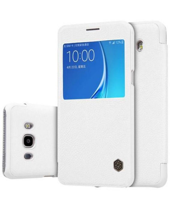 تصویر  کیف کلاسوری چرمی نیلکین مدل کیو آی ان برای گوشی سامسونگ گلکسی جی 7 مدل 2016