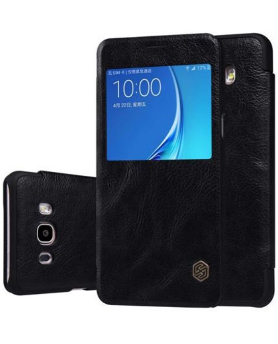 تصویر  کیف کلاسوری چرمی نیلکین مدل کیو آی ان برای گوشی سامسونگ گلکسی جی 5 مدل 2016