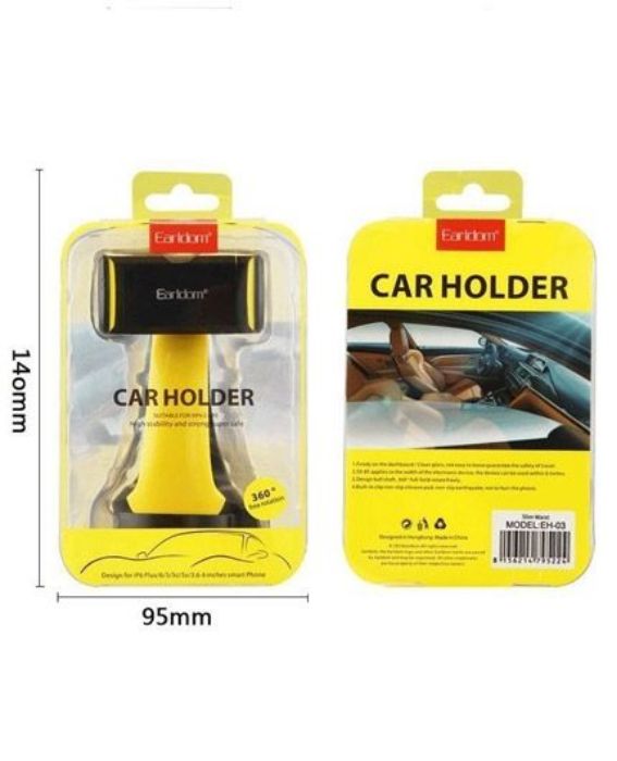 تصویر  پایه نگهدارنده گوشی داخل خودرو ارلدام مناسب برای داشبورد و شیشه - ایی اچ - 03