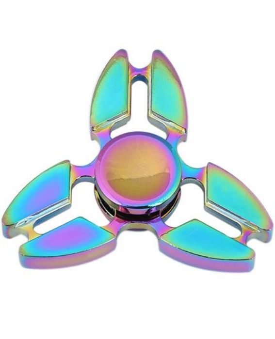 تصویر  اسپینر دستی فلزی مدل دراگون 3 پره رنگین کمانی