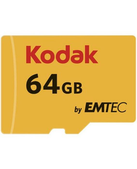 تصویر  کارت حافظه امتک کداک میکرو اس دی اچ سی 64 گیگابایت کلاس 10 با سرعت 85 مگابایت در ثانیه به همراه آداپتور تبدیل