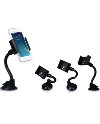 تصویر پایه انعطاف پذیر نگهدارنده داخل خودرو انواع گوشی و GPS بیسوس