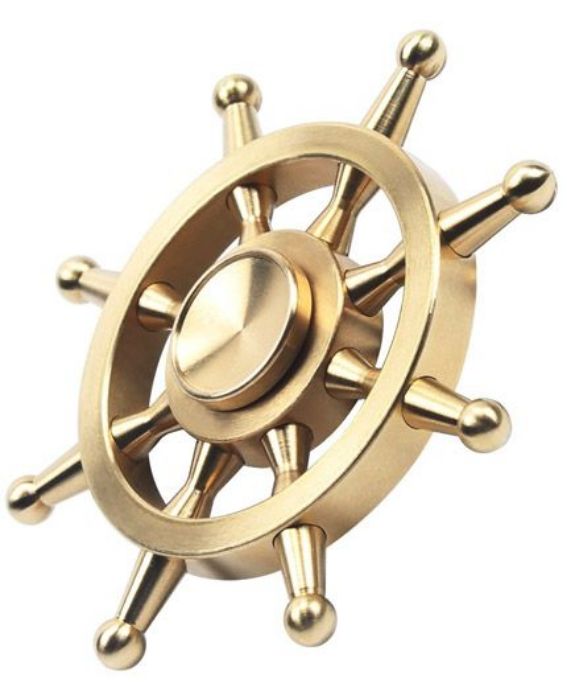 تصویر  اسپینر دستی فلزی مدل سکان کشتی 8 پره