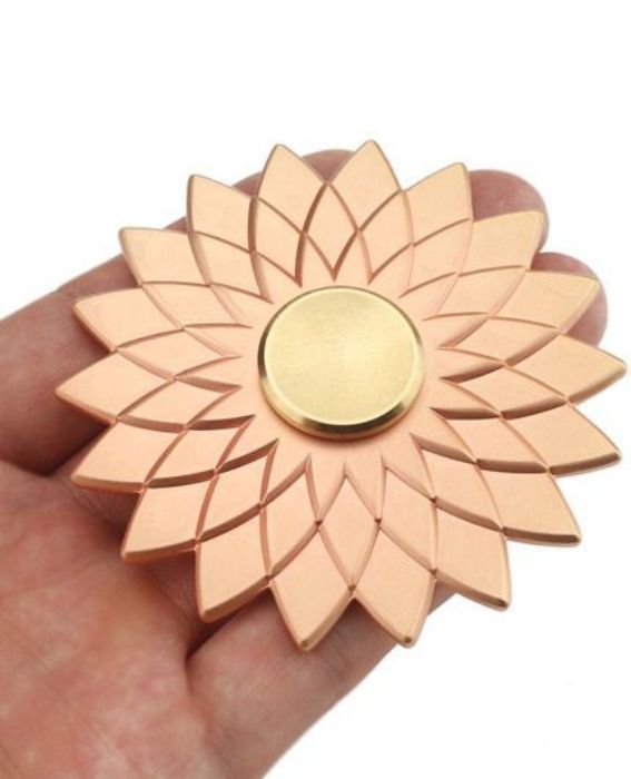 تصویر  اسپینر دستی فلزی مدل گل رزگلد