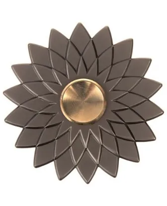 تصویر  اسپینر دستی فلزی مدل گل خاکستری