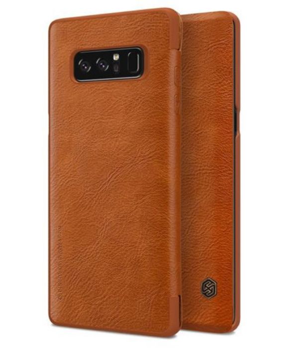 تصویر  کیف کلاسوری چرمی نیلکین مدل کیو آی ان برای گوشی سامسونگ گلکسی نوت 8