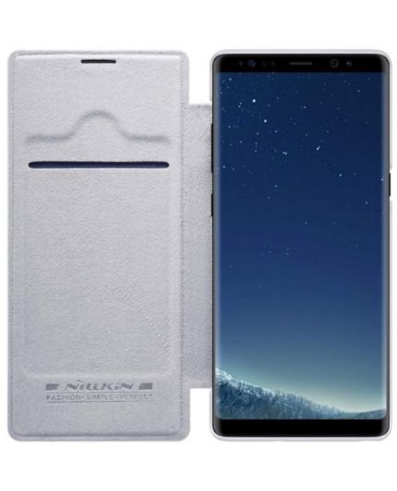 تصویر  کیف کلاسوری چرمی نیلکین مدل کیو آی ان برای گوشی سامسونگ گلکسی نوت 8