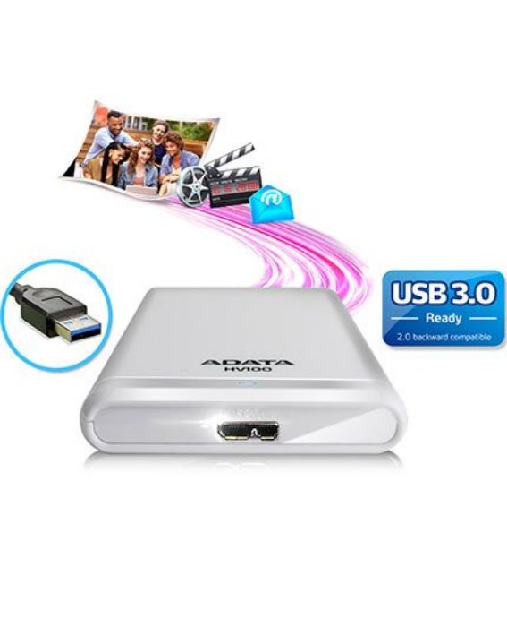 تصویر  هارد اکسترنال ای دیتا مدل HV100 ظرفیت 2 ترابایت