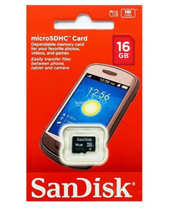 تصویر  کارت حافظه سن دیسک میکرو اس دی اچ سی 16 گیگابایت کلاس 4