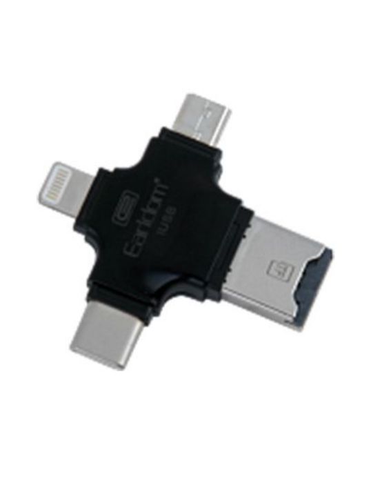 تصویر  باندل کارت خوان چند منظوره میکرو اس دی ارلدام به همراه  کارت حافظه سن دیسک میکرو اس دی اچ سی 16 گیگابایت کلاس 4