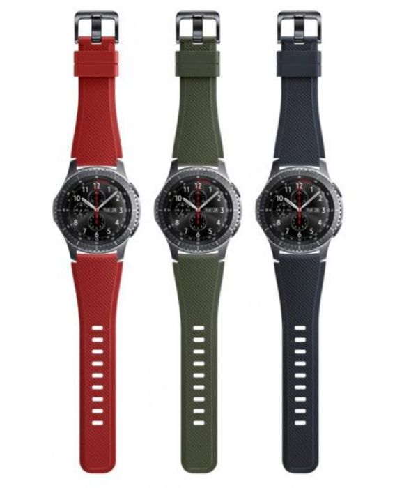 تصویر  بند سیلیکونی رنگی ساعت هوشمند سامسونگ گیر اس 3 فرانتیر و کلاسیک