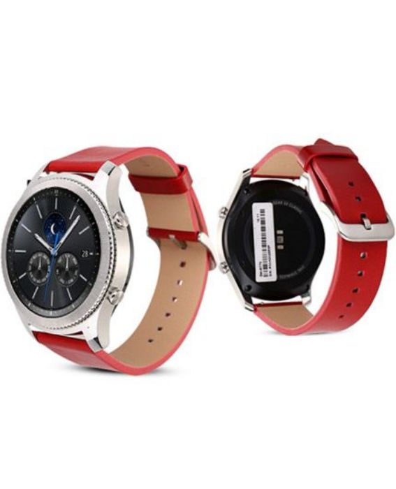 تصویر  بند چرمی ساده ساعت هوشمند سامسونگ گیر اس 3 فرانتیر و کلاسیک