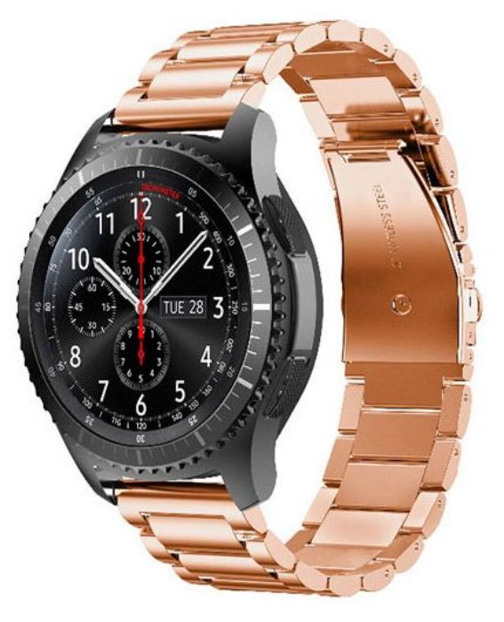 تصویر  بند فلزی درشت بافت ساعت هوشمند سامسونگ گیر اس 3 فرانتیر و کلاسیک