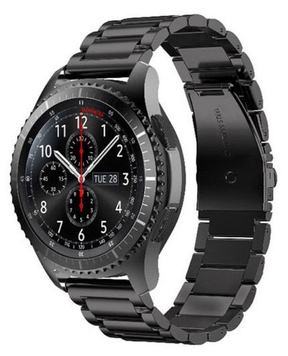 تصویر  بند فلزی درشت بافت ساعت هوشمند سامسونگ گیر اس 3 فرانتیر و کلاسیک