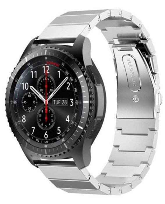 تصویر  بند فلزی درشت بافت ساعت هوشمند سامسونگ گیر اس 3 فرانتیر و کلاسیک