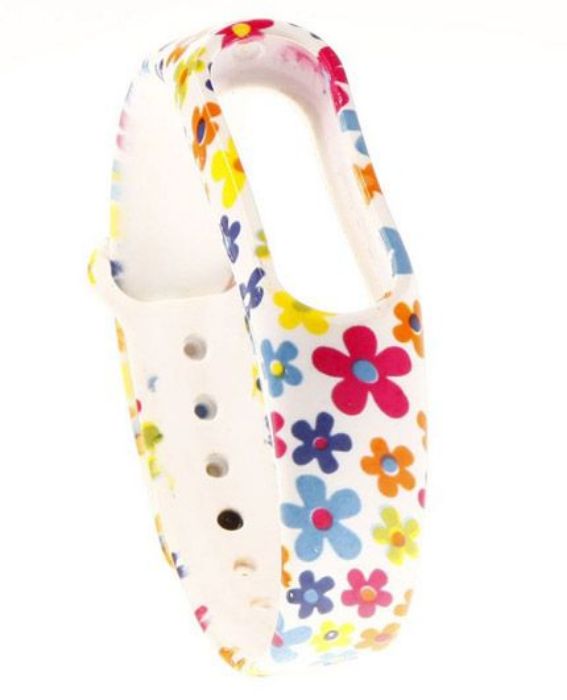 تصویر  بند طرح گل‌های بهاری دستبند هوشمند شیائومی می بند 2