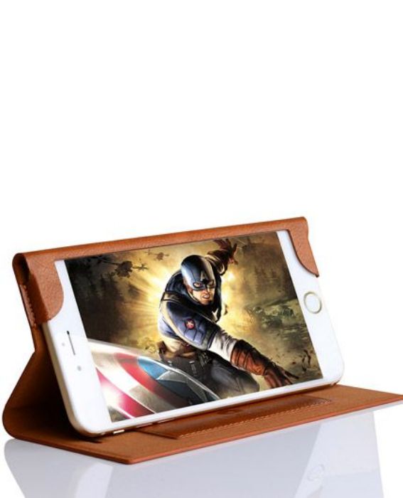 تصویر  کیف کلاسوری چرمی WUW برای گوشی اپل آیفون 6، 6 اس، 7 و 8