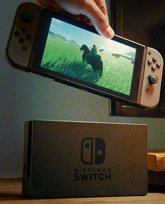 تصویر  کنسول بازی نینتندو مدل Switch با دسته بازی (جوی کان) خاکستری