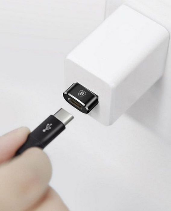 تصویر  تبدیل مادگی USB Type-C به نری USB بیسوس