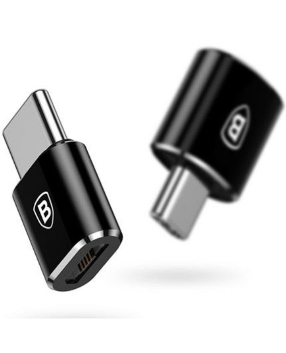 تصویر  تبدیل مادگی microUSB به نری USB Type-C بیسوس