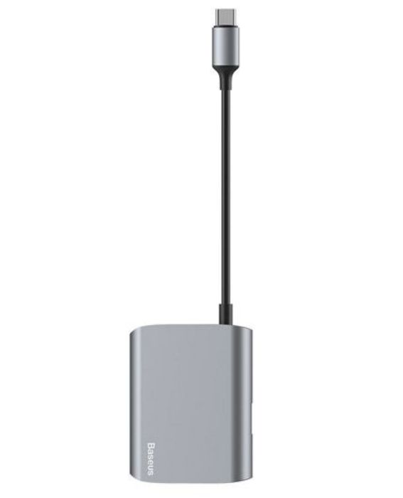 تصویر  هاب تبدیل USB Type-C به USB 2.0 و کارتخوان بیسوس مدل BS-UC25