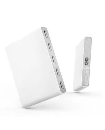 تصویر  شارژر رومیزی گوشی و لپ تاپ شیائومی دارای 5 درگاه یو اس بی با امکان شارژ سریع