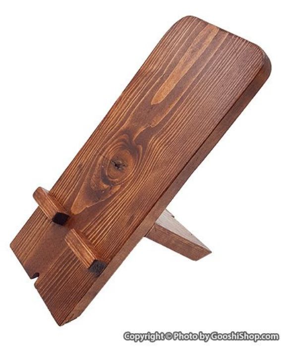تصویر  پایه دست ساز چوبی نگهدارنده گوشی مدل اس ام 15