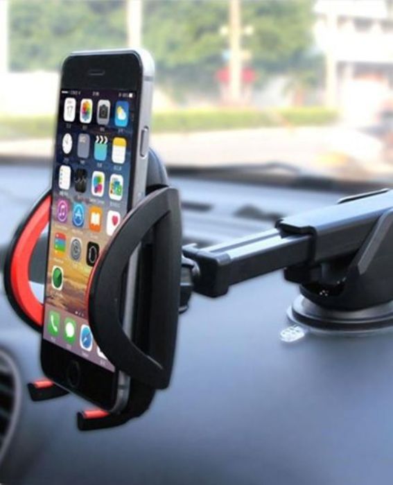 تصویر  پایه نگهدارنده گوشی داخل خودرو کشویی مناسب برای داشبورد و شیشه ایکس اُ مدل سی 3