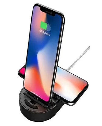 تصویر  پایه شارژ دو منظوره (وایرلس و اتصال لایتنینگ) توتو دیزاین مدل AC1530