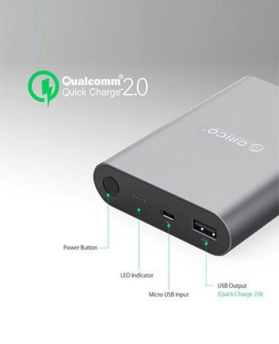تصویر  پاوربانک اوریکو مدل Q1 ظرفیت 10400 میلی آمپر ساعت