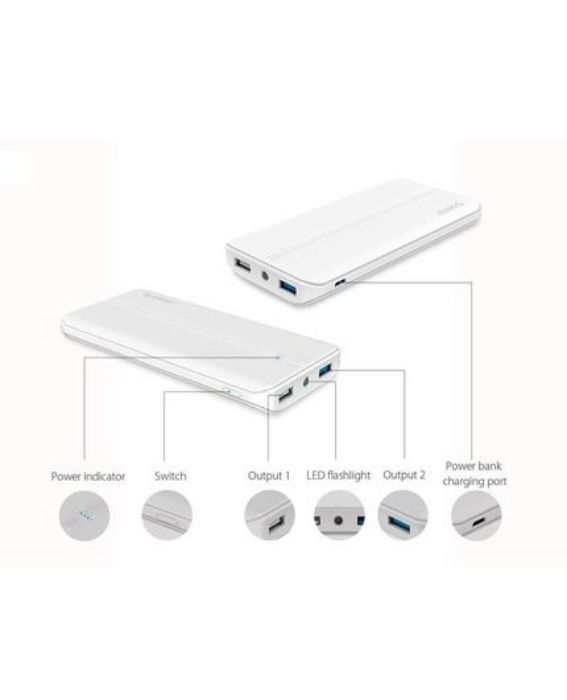 تصویر  پاوربانک اوریکو مدل T10000 ظرفیت 10000 میلی آمپر ساعت