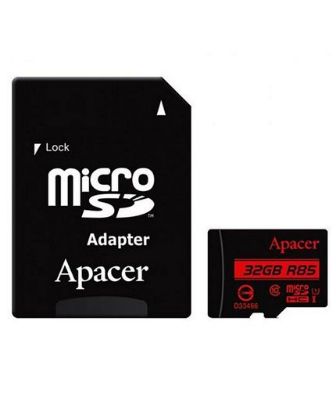 تصویر  کارت حافظه اپیسر میکرو اس دی اچ سی 32 گیگابایت کلاس 10 مدل آر 85 با سرعت 85 مگابایت در ثانیه به همراه آداپتور تبدیل