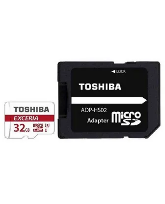 تصویر  کارت حافظه توشیبا میکرو اس دی اچ سی 32 گیگابایت کلاس 10 با سرعت 90 مگابایت در ثانیه به همراه آداپتور تبدیل