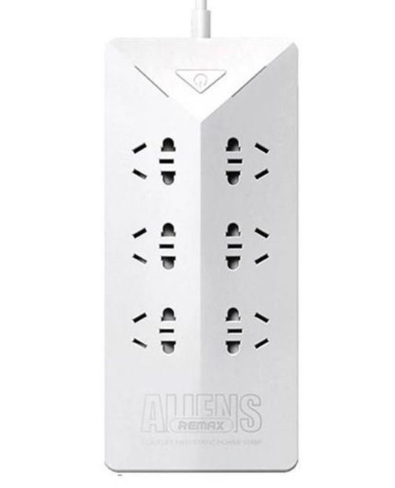 تصویر  شش راهی برق و شارژر ریمکس مدل RU-S4