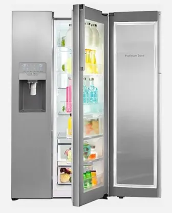 تصویر  یخچال و فریزر ساید بای ساید اسنوا سری گالری مدل S8-3350SS