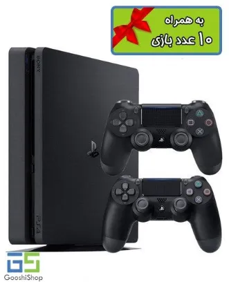 تصویر باندل پلی استیشن 4 اسلیم استاندارد دیسک خور به همراه یک دسته اضافه ظرفیت 1 ترابایت